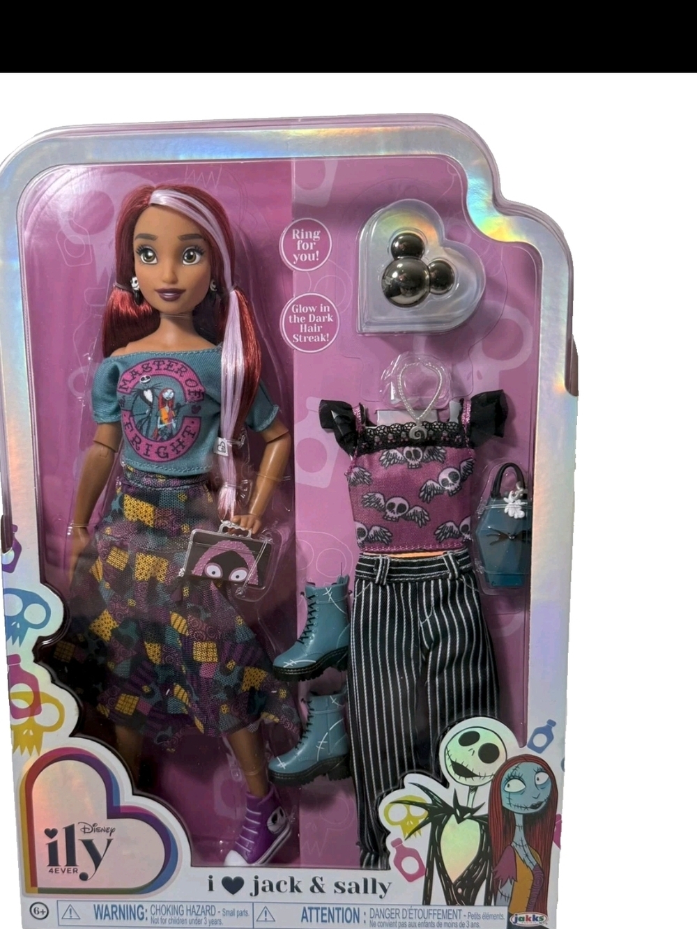 Disney iLY 'Jack & Sally' Doll with Pink Hair & Multi-Pattern Outfit
